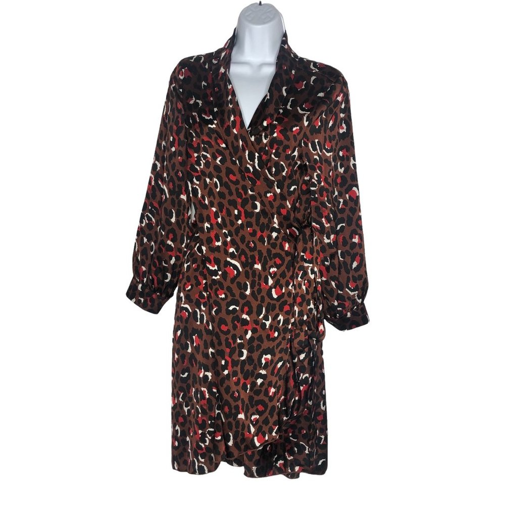 Glam small wrap cheetah dress NWT